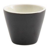 Porcelain Matt Black Conical Bowl